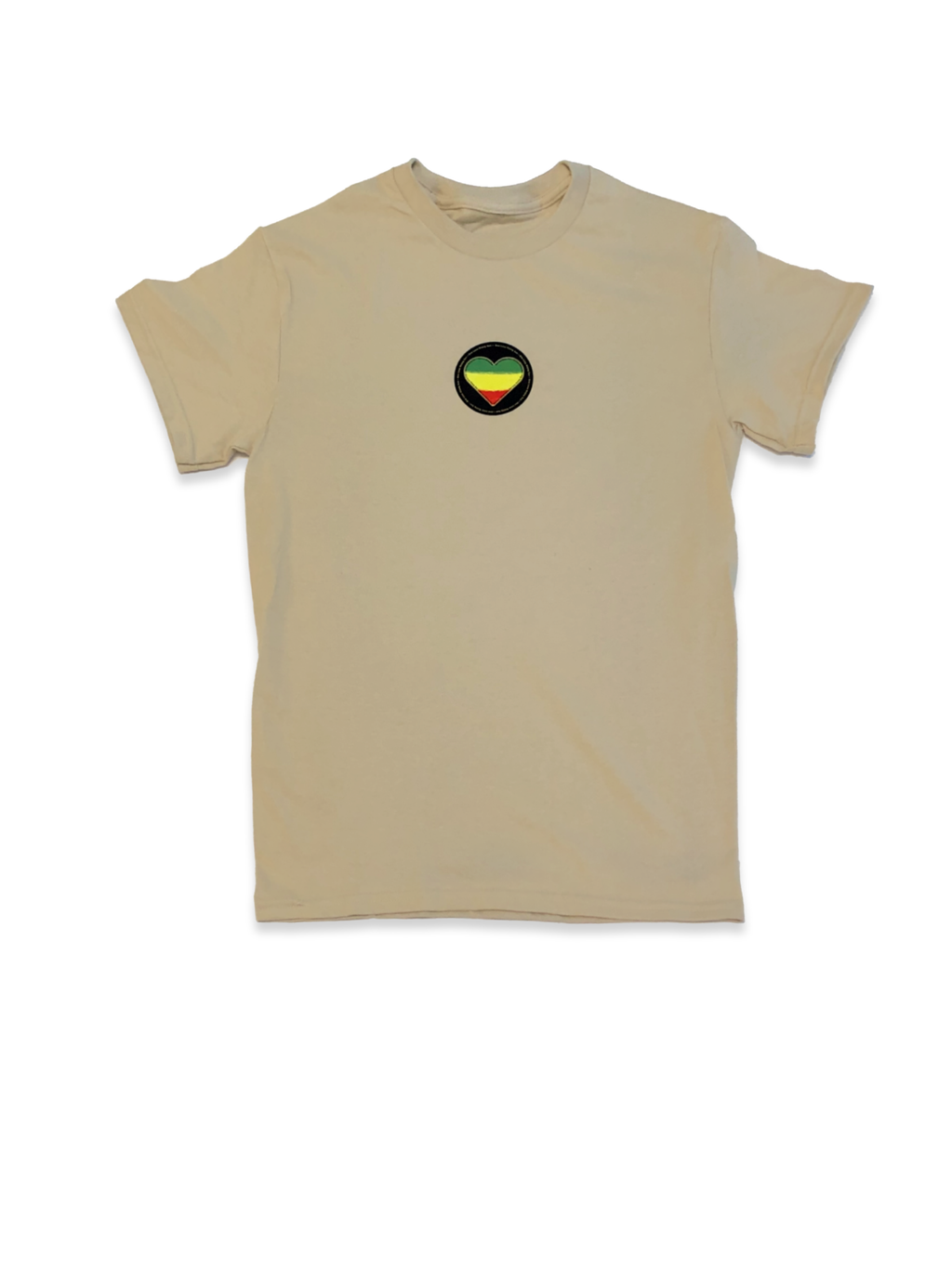 Rasta Heart Circle Tee