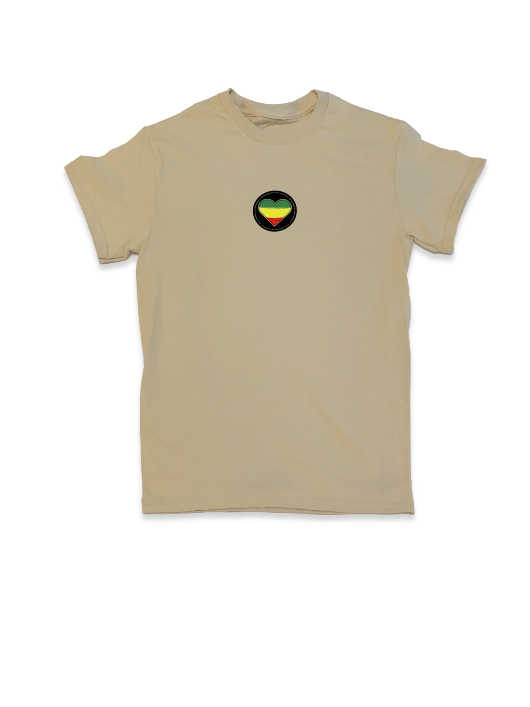 Rasta Heart Circle Tee