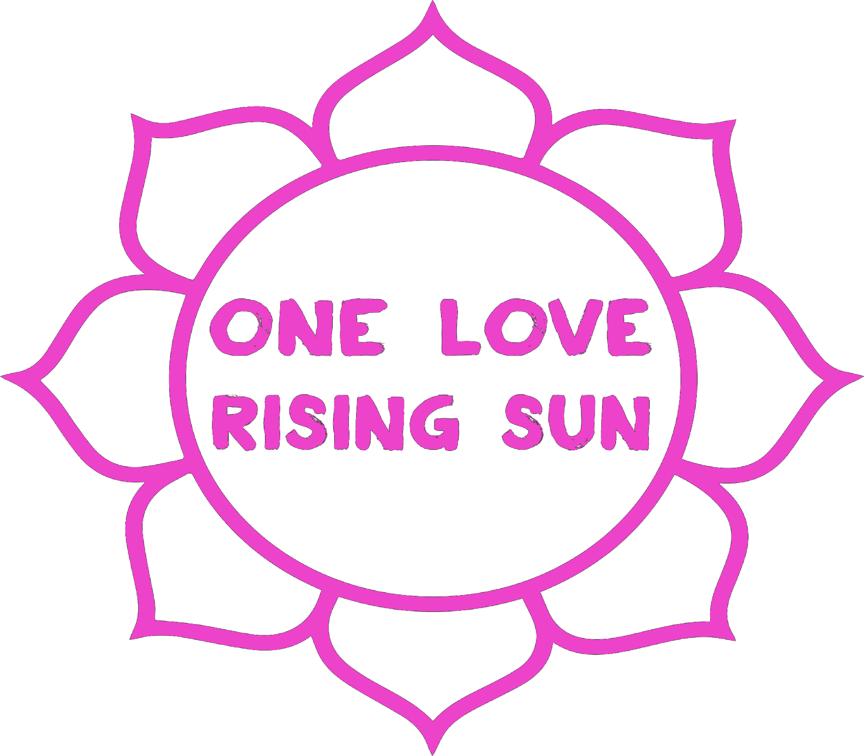 Pink Logo Hoodie in Black